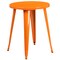 Flash Furniture Round 24" W, 24" L, 29" H, Metal, Orange CH-51080TH-4-18VRT-OR-GG - alternate 2