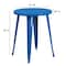 Flash Furniture Round 24" W, 24" L, 29" H, Metal Top, Blue CH-51080-29-BL-GG - alternate 2