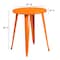 Flash Furniture Round 24" W, 24" L, 29" H, Metal Top, Orange CH-51080-29-OR-GG - alternate 2