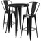 Flash Furniture Round 30" W, 30" L, 41" H, Metal, Black CH-51090BH-2-30CAFE-BK-GG - alternate 5