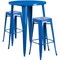 Flash Furniture Round 30" W, 30" L, 41" H, Metal, Blue CH-51090BH-2-30SQST-BL-GG - alternate 2