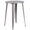 Flash Furniture Round 30" W, 30" L, 41" H, Metal, Grey CH-51090BH-2-30SQST-SIL-GG - alternate 3