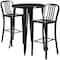 Flash Furniture Round 30" W, 30" L, 41" H, Metal, Black CH-51090BH-2-30VRT-BK-GG - alternate 5