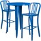 Flash Furniture Round 30" W, 30" L, 41" H, Metal, Blue CH-51090BH-2-30VRT-BL-GG - alternate 3