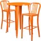 Flash Furniture Round 30" W, 30" L, 41" H, Metal, Orange CH-51090BH-2-30VRT-OR-GG - alternate 5