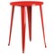Flash Furniture Round 30" W, 30" L, 41" H, Metal, Red CH-51090BH-2-30VRT-RED-GG - alternate 3
