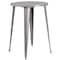 Flash Furniture Round 30" W, 30" L, 41" H, Metal, Grey CH-51090BH-2-30VRT-SIL-GG - alternate 3