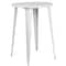 Flash Furniture Round 30" W, 30" L, 41" H, Metal, White CH-51090BH-2-30VRT-WH-GG - alternate 3