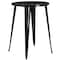 Flash Furniture Round Black Metal Bar Set, 30RD, 30" W, 30" L, 41" H, Metal, Black CH-51090BH-4-30CAFE-BK-GG - alternate 5