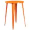 Flash Furniture Round 30" W, 30" L, 41" H, Metal, Orange CH-51090BH-4-30CAFE-OR-GG - alternate 3