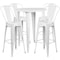 Flash Furniture Round 30" W, 30" L, 41" H, Metal, White CH-51090BH-4-30CAFE-WH-GG - alternate 3