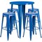 Flash Furniture Round 30" W, 30" L, 41" H, Metal, Blue CH-51090BH-4-30SQST-BL-GG - alternate 4