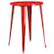 Flash Furniture Round 30" W, 30" L, 41" H, Metal, Red CH-51090BH-4-30VRT-RED-GG - alternate 3