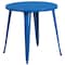 Flash Furniture Round 30" W, 30" L, 29.5" H, Metal Top, Blue CH-51090TH-2-18ARM-BL-GG - alternate 4