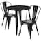 Flash Furniture Black Metal Set, 30RD CH-51090TH-2-18CAFE-BK-GG - alternate 4