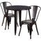 Flash Furniture Round 30" W, 30" L, 29.5" H, Metal Top, Gold CH-51090TH-2-18CAFE-BQ-GG - alternate 4
