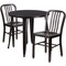 Flash Furniture Round 30" W, 30" L, 29.5" H, Metal Top, Gold CH-51090TH-2-18VRT-BQ-GG - alternate 3