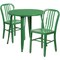 Flash Furniture Green Metal Set, 30RD CH-51090TH-2-18VRT-GN-GG - alternate 2