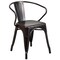 Flash Furniture Round 30" W, 30" L, 29.5" H, Metal Top, Gold CH-51090TH-4-18ARM-BQ-GG - alternate 5