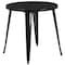 Flash Furniture Black Metal Set, 30RD CH-51090TH-4-18CAFE-BK-GG - alternate 4