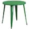 Flash Furniture Green Metal Set, 30RD CH-51090TH-4-18CAFE-GN-GG - alternate 4