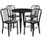 Flash Furniture Black Metal Set, 30RD CH-51090TH-4-18VRT-BK-GG - alternate 2