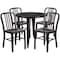 Flash Furniture Round 30" W, 30" L, 29.5" H, Metal Top, Gold CH-51090TH-4-18VRT-BQ-GG - alternate 3