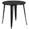 Flash Furniture Round 30" W, 30" L, 29.5" H, Metal Top, Gold CH-51090TH-4-18VRT-BQ-GG - alternate 2