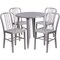 Flash Furniture Round 30" W, 30" L, 29.5" H, Metal Top, Grey CH-51090TH-4-18VRT-SIL-GG - alternate 2