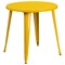 Flash Furniture Round 30" W, 30" L, 29.5" H, Metal Top, Yellow CH-51090TH-4-18VRT-YL-GG - alternate 4