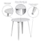 Flash Furniture Round 30" W, 30" L, 29.5" H, Metal Top, White CH-51090-29-WH-GG - alternate 5