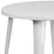 Flash Furniture Round 30" W, 30" L, 29.5" H, Metal Top, White CH-51090-29-WH-GG - alternate 8