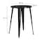 Flash Furniture Round 30" L, 30" W, 41" H, Metal Top, Black CH-51090-40-BK-GG - alternate 3