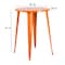 Flash Furniture Round 30" L, 30" W, 41" H, Metal Top, Orange CH-51090-40-OR-GG - alternate 2