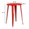 Flash Furniture Round 30" L, 30" W, 41" H, Metal Top, Red CH-51090-40-RED-GG - alternate 2