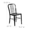 Flash Furniture Gael Commercial Grade Black Metal Indoor-Outdoor Chair CH-61200-18-BK-GG - alternate 8