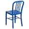 Flash Furniture Gael Commercial Grade Blue Metal Indoor-Outdoor Chair CH-61200-18-BL-GG - alternate 5