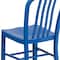 Flash Furniture Gael Commercial Grade Blue Metal Indoor-Outdoor Chair CH-61200-18-BL-GG - alternate 7