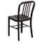 Flash Furniture Gael Commercial Grade Black-Antique Gold Metal Indoor-Outdoor Chair CH-61200-18-BQ-GG - alternate 8