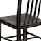 Flash Furniture Gael Commercial Grade Black-Antique Gold Metal Indoor-Outdoor Chair CH-61200-18-BQ-GG - alternate 6