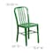 Flash Furniture Gael Commercial Grade Green Metal Indoor-Outdoor Chair CH-61200-18-GN-GG - alternate 4