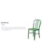 Flash Furniture Gael Commercial Grade Green Metal Indoor-Outdoor Chair CH-61200-18-GN-GG - alternate 6