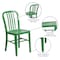 Flash Furniture Gael Commercial Grade Green Metal Indoor-Outdoor Chair CH-61200-18-GN-GG - alternate 7