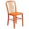 Flash Furniture Gael Commercial Grade Orange Metal Indoor-Outdoor Chair CH-61200-18-OR-GG - alternate 9