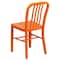Flash Furniture Gael Commercial Grade Orange Metal Indoor-Outdoor Chair CH-61200-18-OR-GG - alternate 5