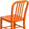 Flash Furniture Gael Commercial Grade Orange Metal Indoor-Outdoor Chair CH-61200-18-OR-GG - alternate 4