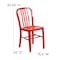 Flash Furniture Gael Commercial Grade Red Metal Indoor-Outdoor Chair CH-61200-18-RED-GG - alternate 4