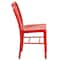 Flash Furniture Gael Commercial Grade Red Metal Indoor-Outdoor Chair CH-61200-18-RED-GG - alternate 5