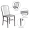 Flash Furniture Gael Commercial Grade Silver Metal Indoor-Outdoor Chair CH-61200-18-SIL-GG - alternate 5