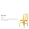 Flash Furniture Gael Commercial Grade Yellow Metal Indoor-Outdoor Chair CH-61200-18-YL-GG - alternate 4